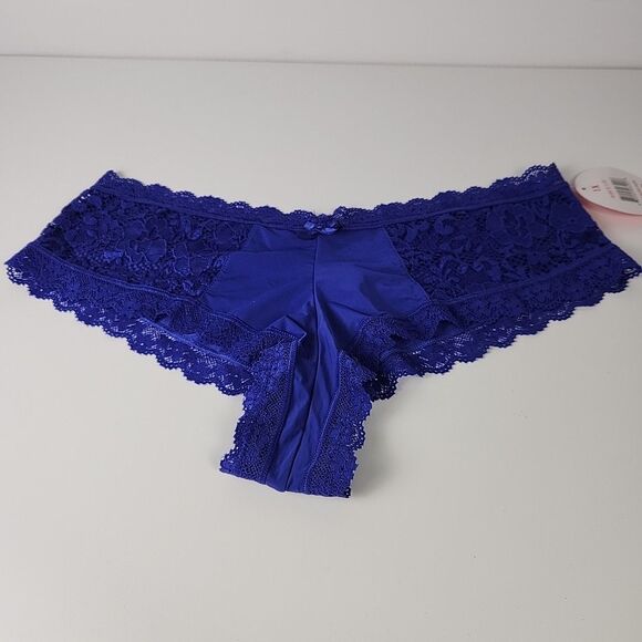 3 Splendies Cheeky Womens 1X Underwear Panties Sheer Lace Hearts Sexy NWT - Picture 10 of 13